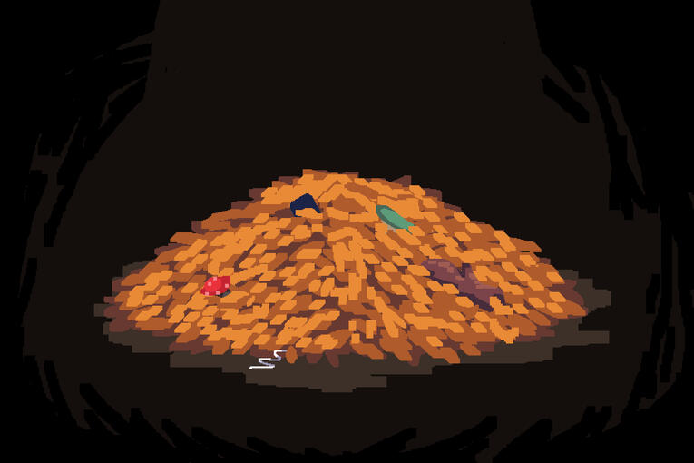 Very enticing pile of leaves (2025)